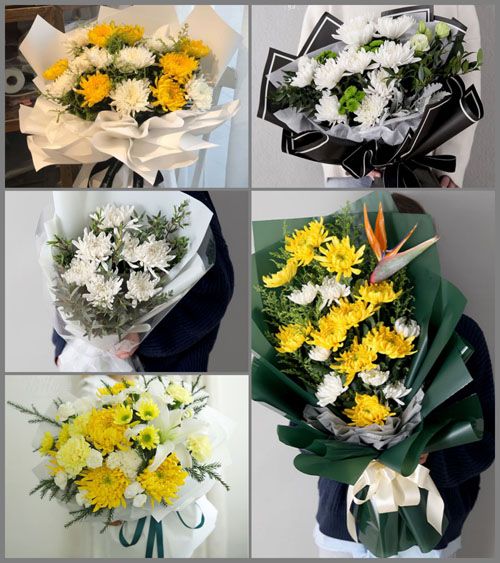 广东江门市台山市海宴镇东联村白事花束代送